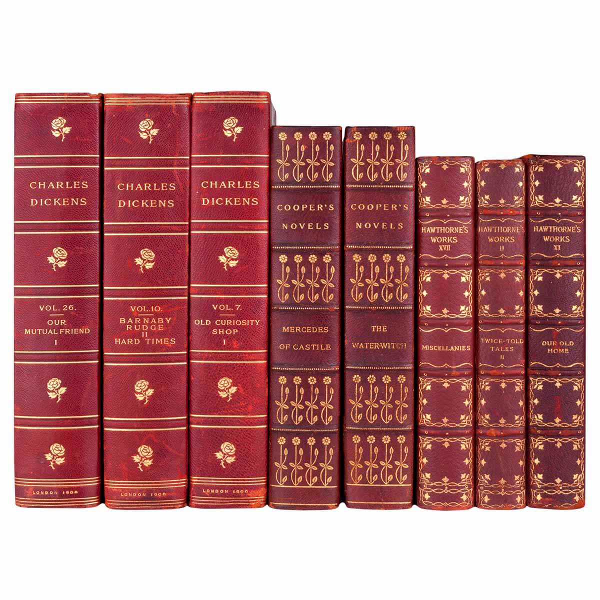 Antique Leather Books by the Foot - Image 5
