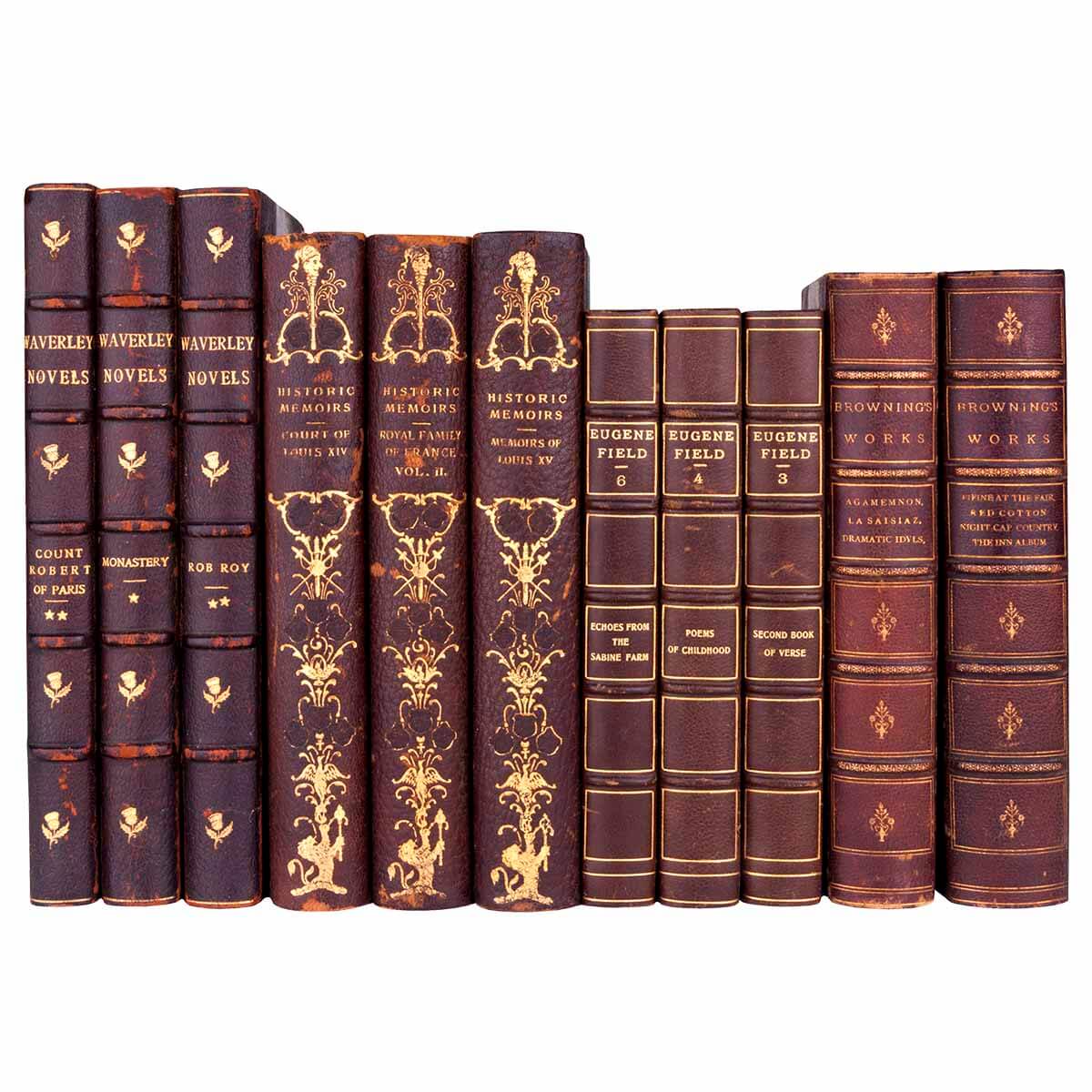 Antique Leather Books by the Foot - Image 6