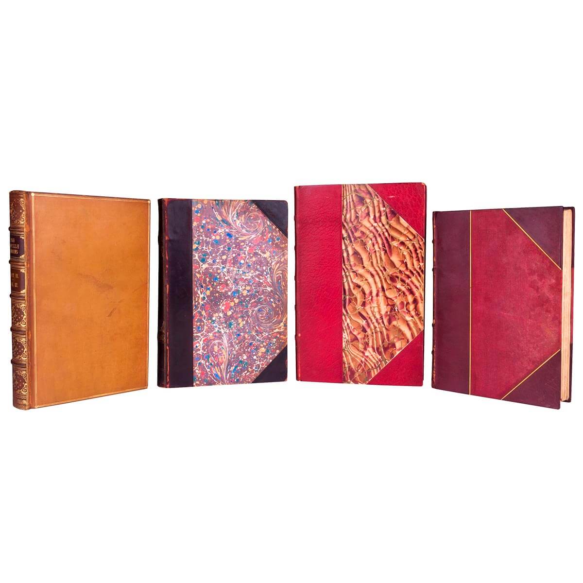 Antique Leather Books by the Foot - Image 9