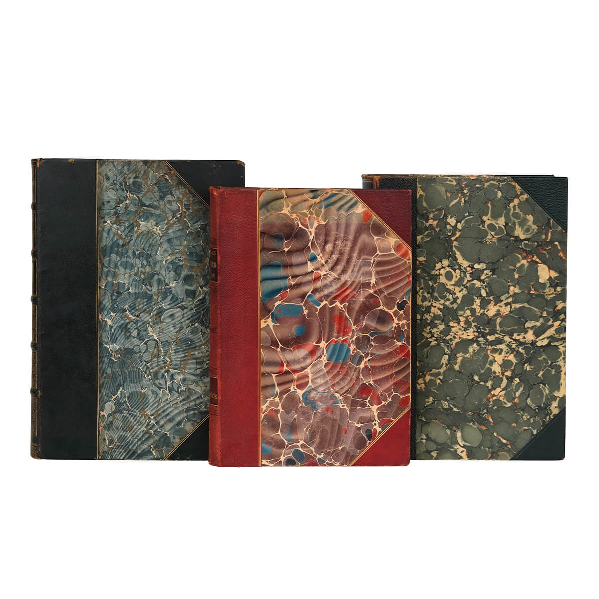 Antique Leather Books by the Foot - Oversized - Image 8