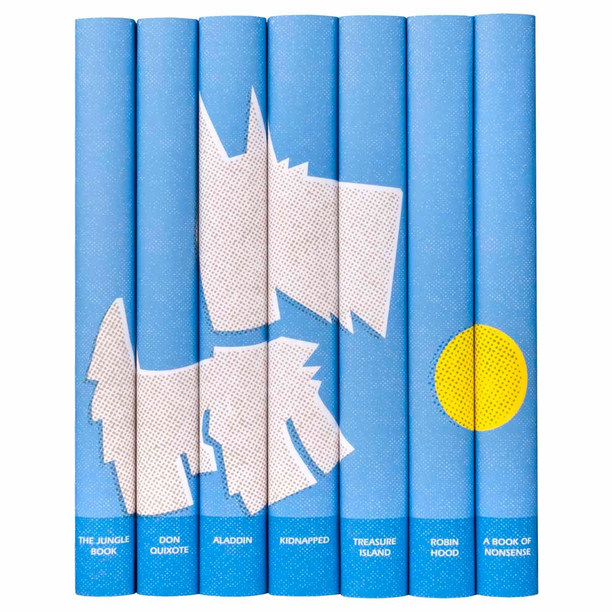 Classic Children's Book Set in Blue Dog Jackets