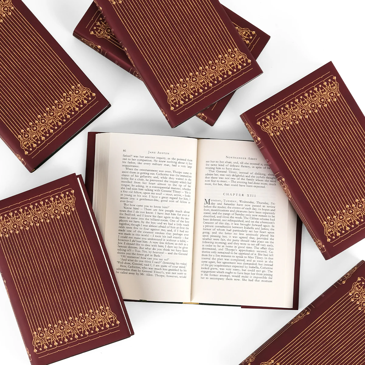 Extended Jane Austen Deep Red Love Book Set & Jackets Only - Image 4