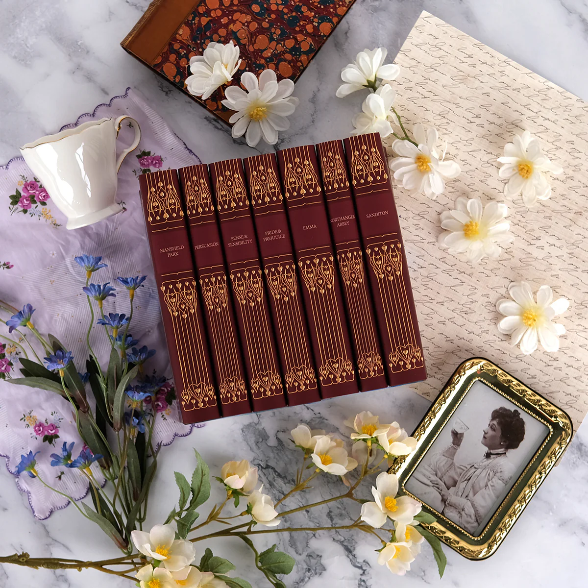 Extended Jane Austen Deep Red Love Book Set & Jackets Only - Image 6