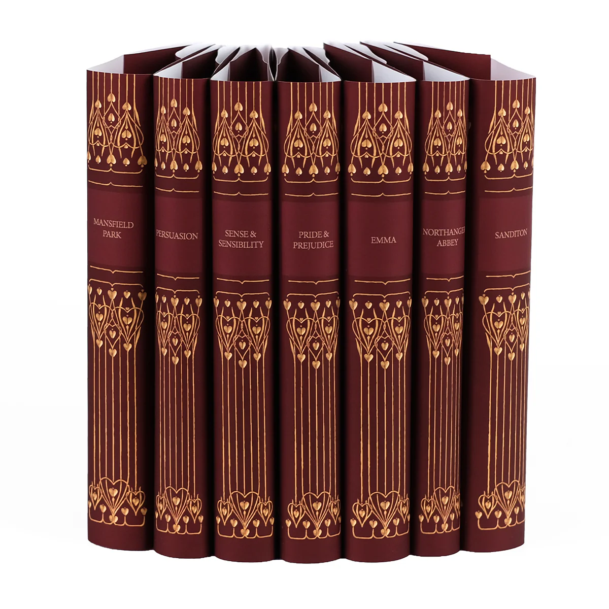 Extended Jane Austen Deep Red Love Book Set & Jackets Only - Image 8